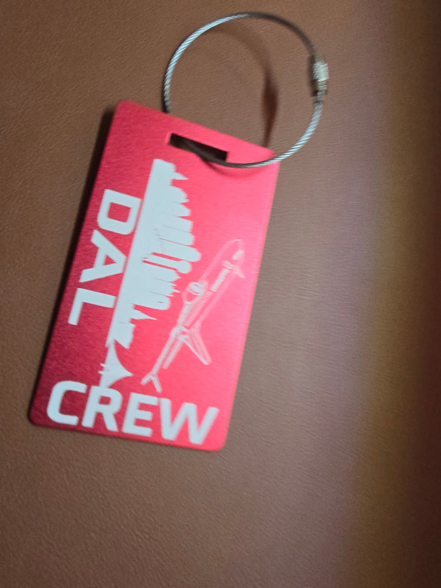 DAL CREW Metal bag tag