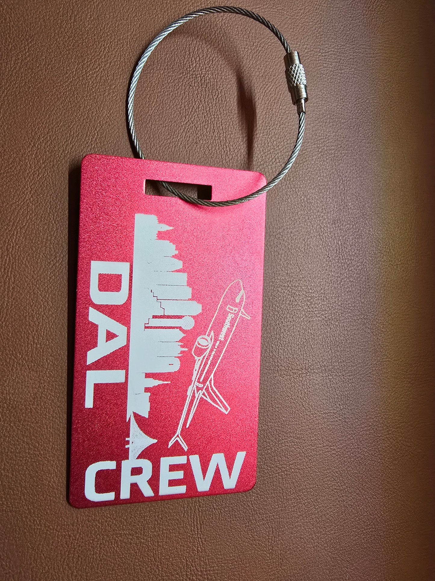 DAL CREW Metal bag tag