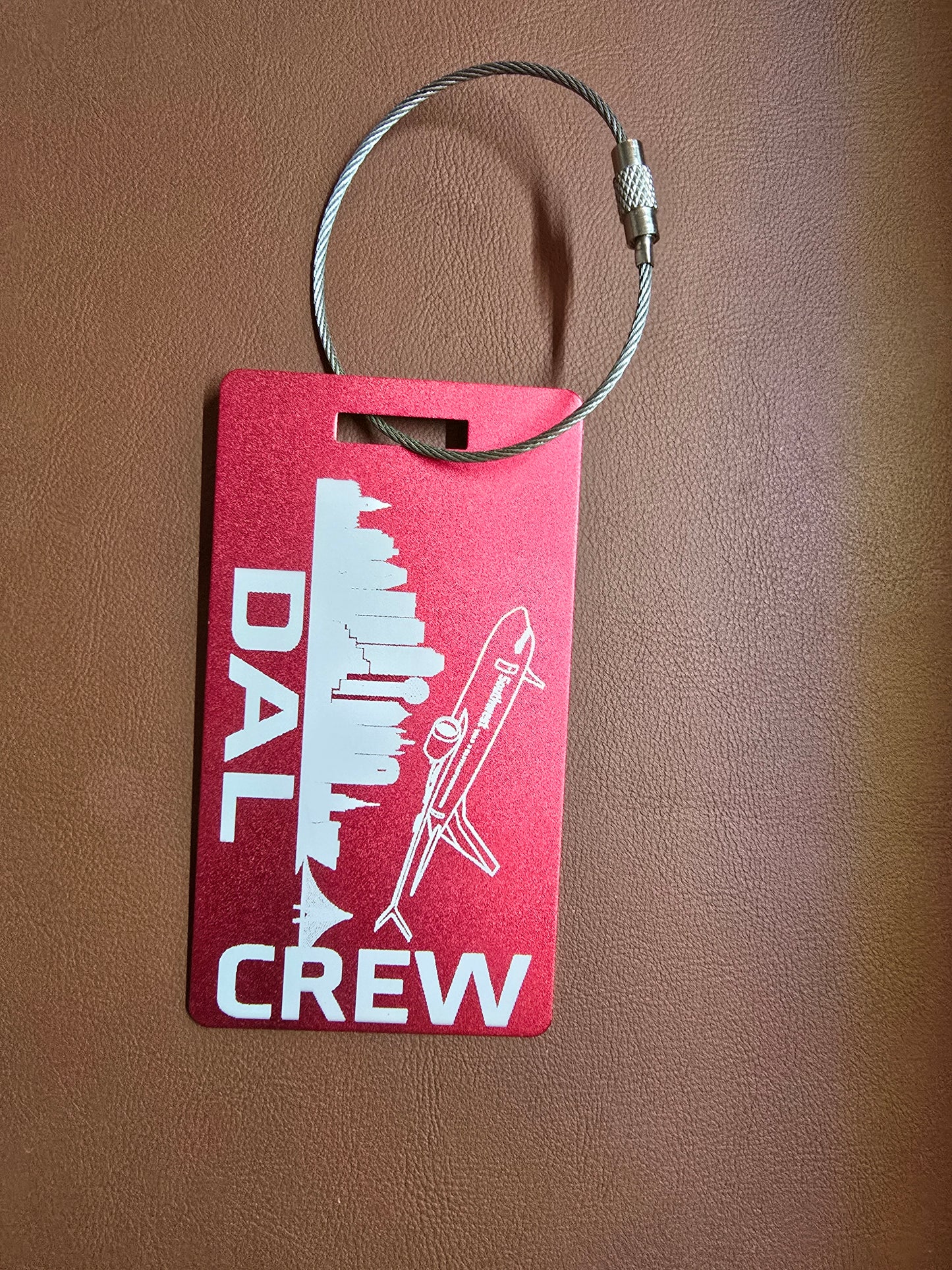 DAL CREW Metal bag tag