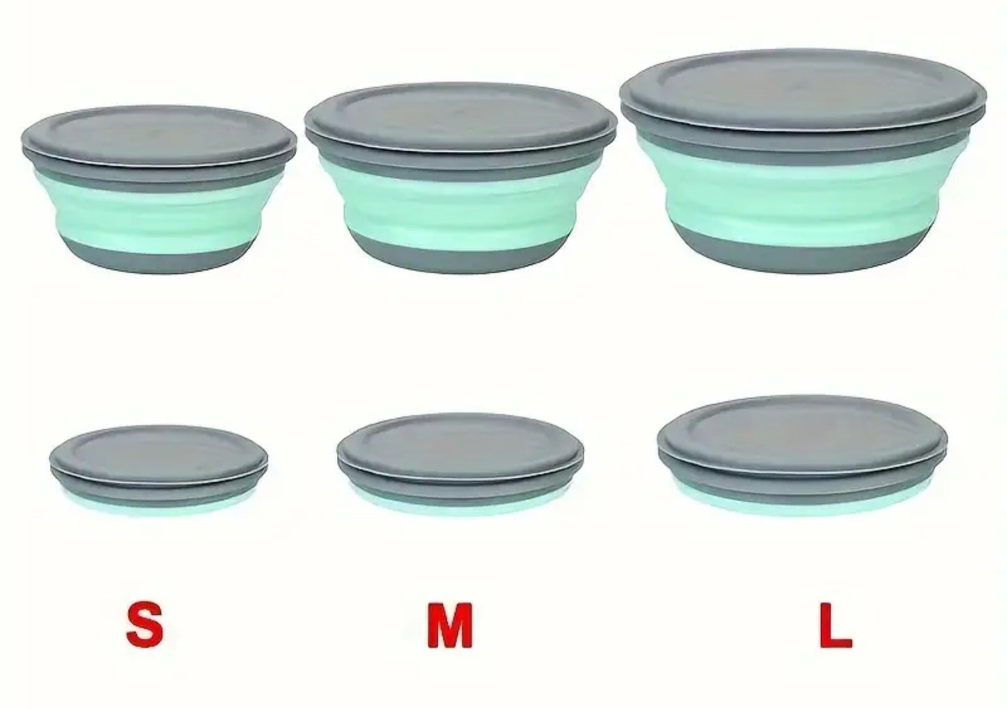 Collapsible Travel Food Bowls