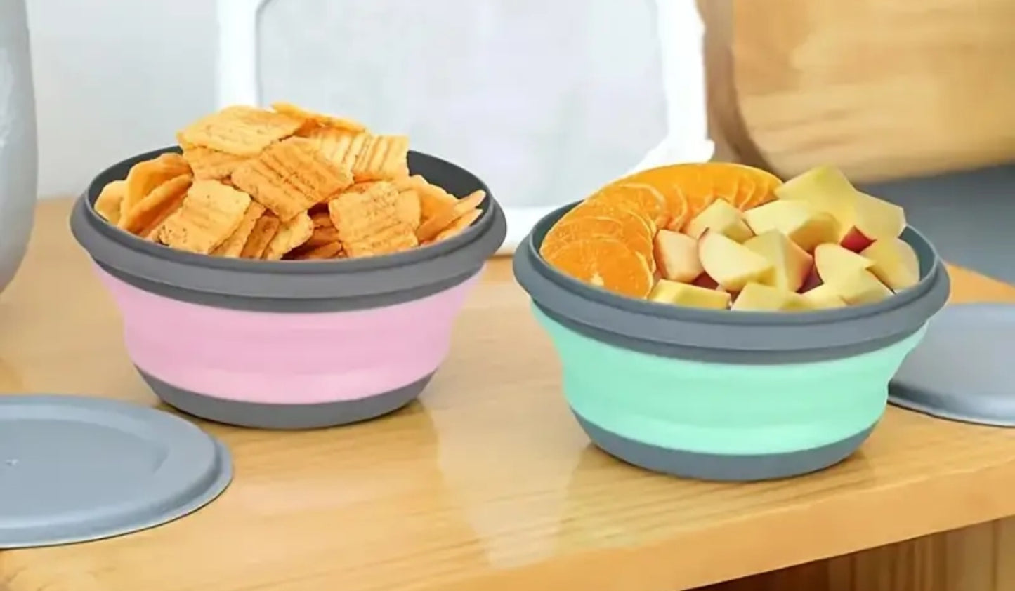 Collapsible Travel Food Bowls