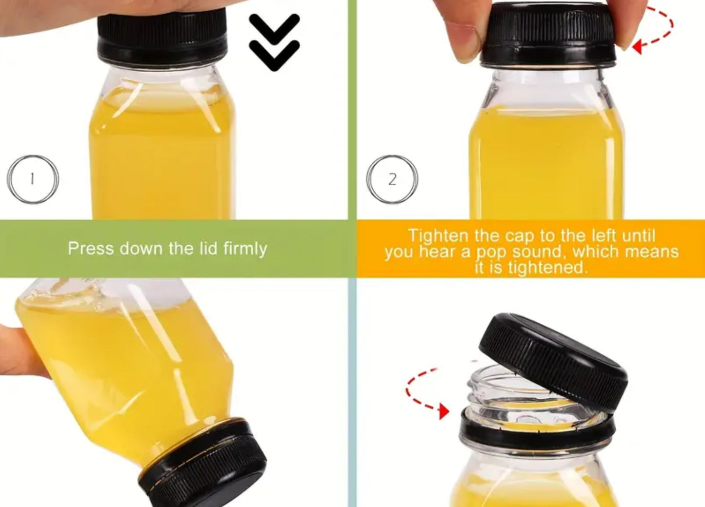 3 pcs Travel Condiment bottles