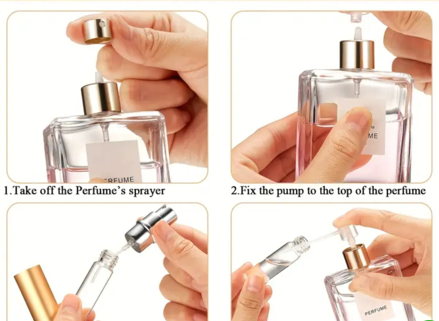 TRAVEL REFILLABLE PERFUME/COLOGNE TUBE