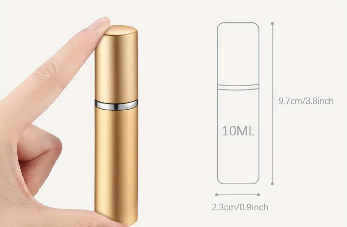 TRAVEL REFILLABLE PERFUME/COLOGNE TUBE