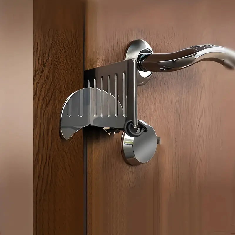 Portable No-Drill Safety Door Lock
