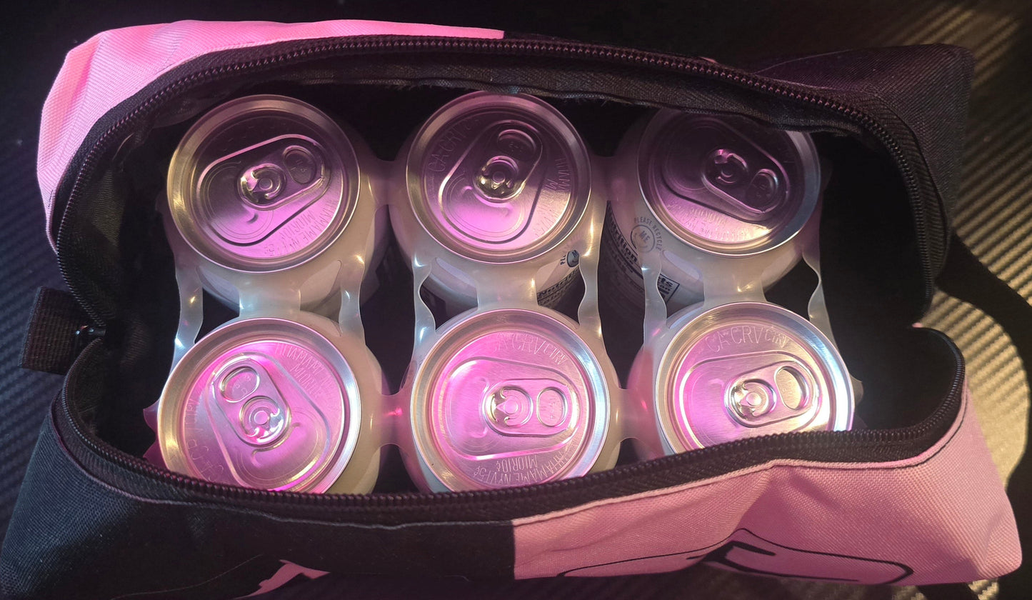 Large 6-PK Can Water Bag (PINK/BLACK)