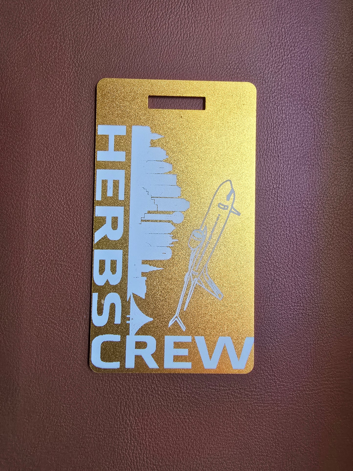 HERBS CREW Metal Bag Tag