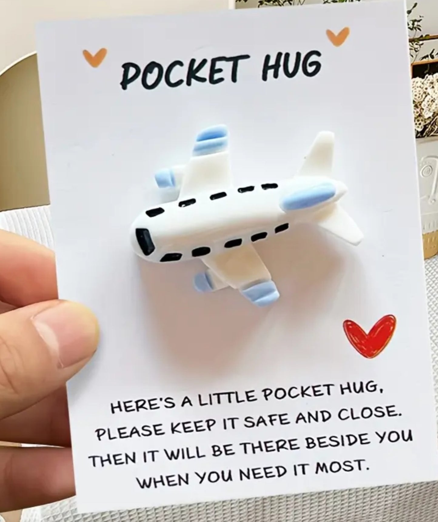 Airplane Pocket Hug Gift Card 2pk