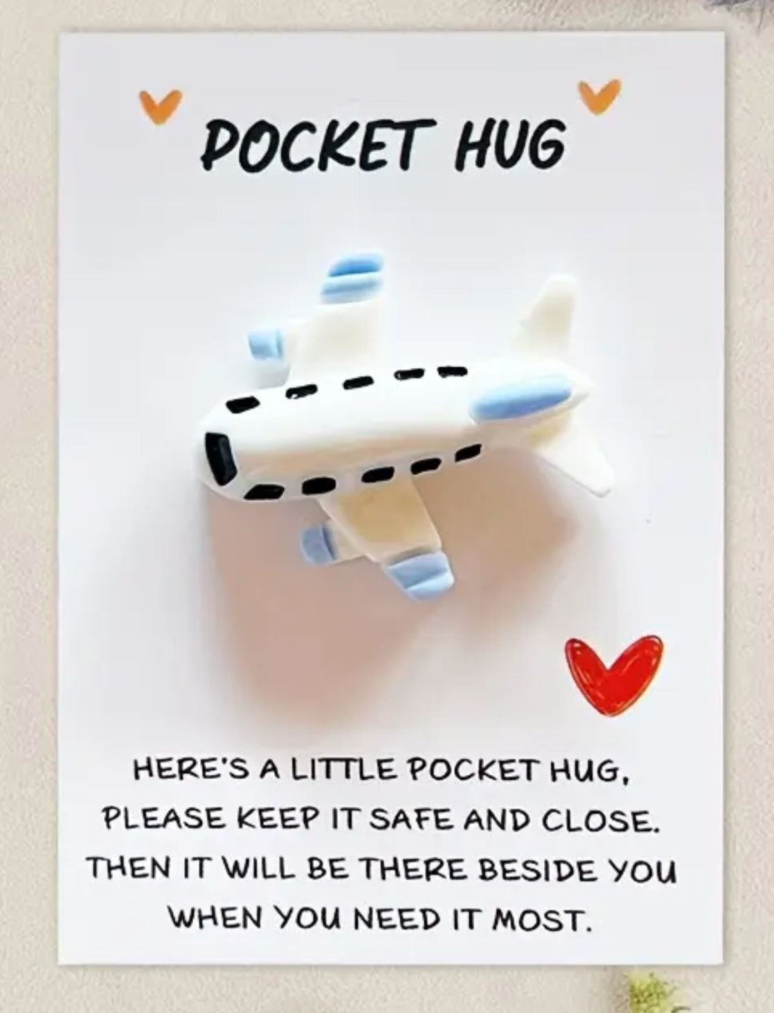 Airplane Pocket Hug Gift Card 2pk