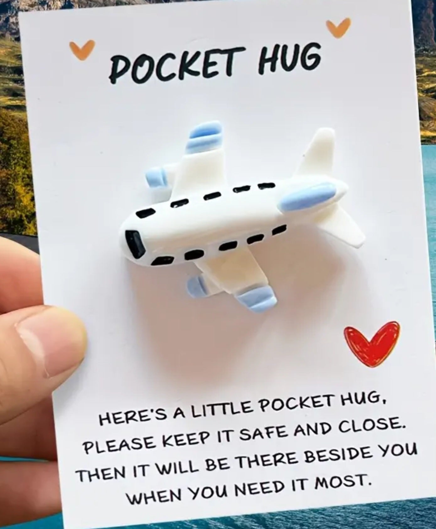 Airplane Pocket Hug Gift Card 2pk