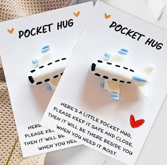 Airplane Pocket Hug Gift Card 2pk