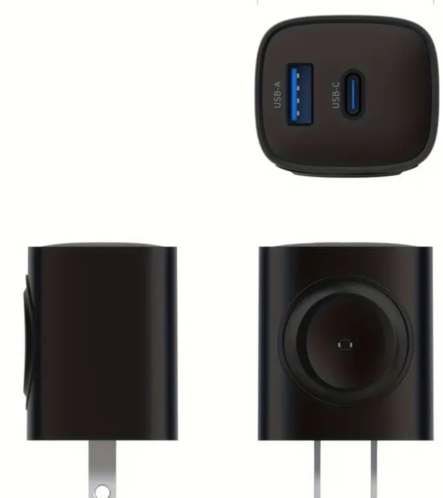 Airline Travel 3-1 Iphone Watch Charge, USB plug, and C type plug