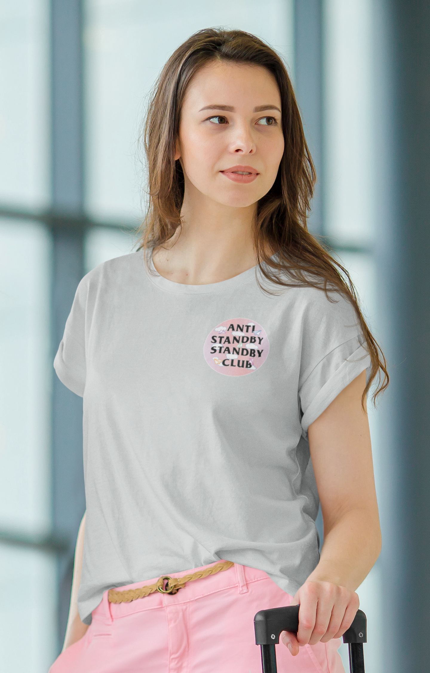 Anti Standby Club (Pink) Womens Shirt